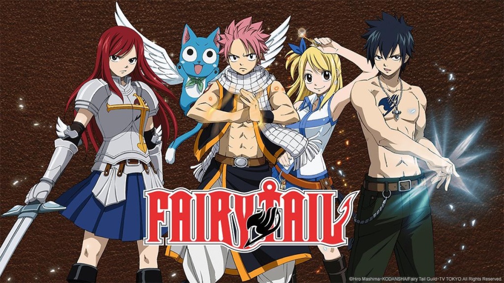 The main cast of "Fairy Tail."